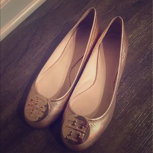 Tory Burch Rose Gold flats