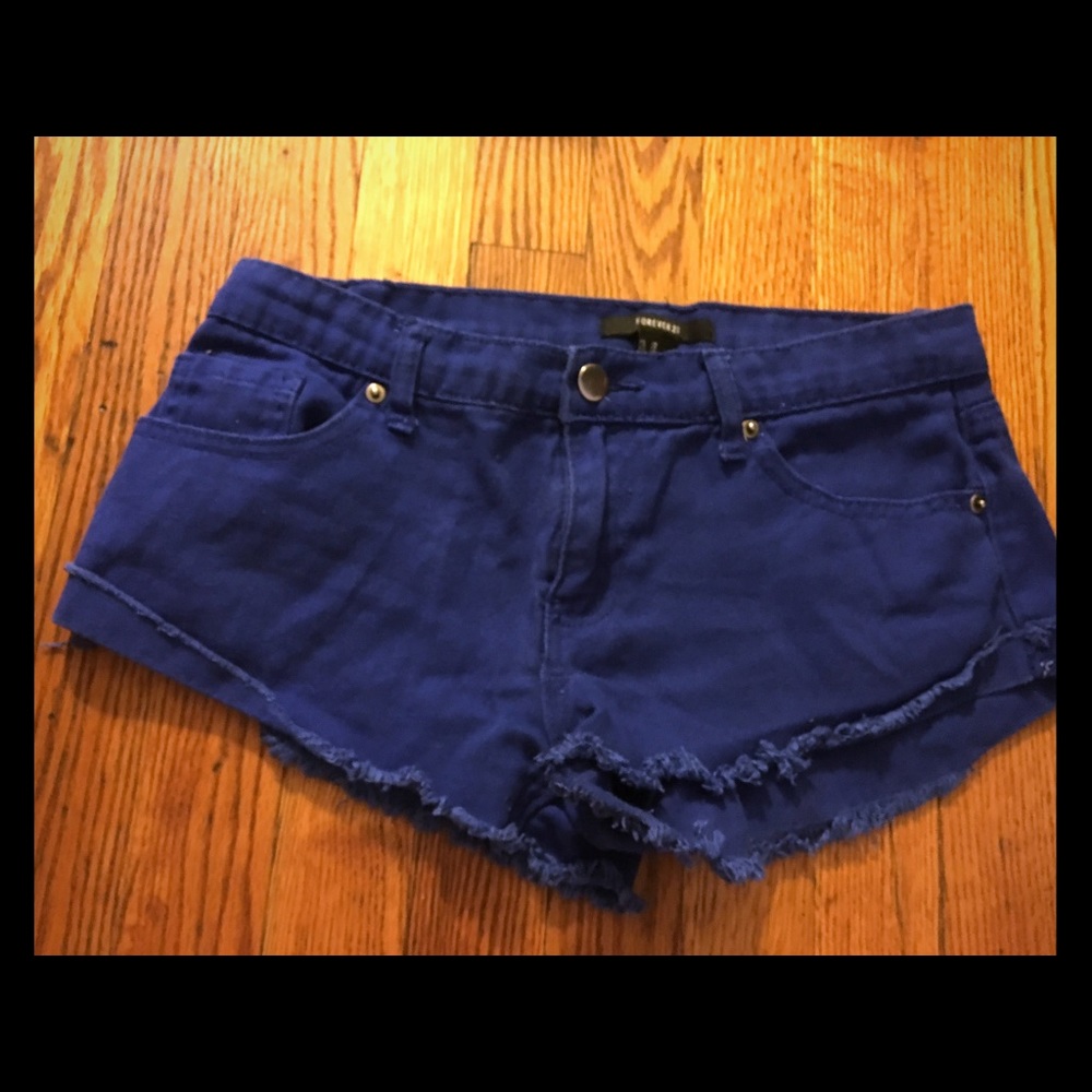 Blue Short Shorts