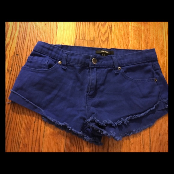 Blue Short Shorts - Picture 1 of 2