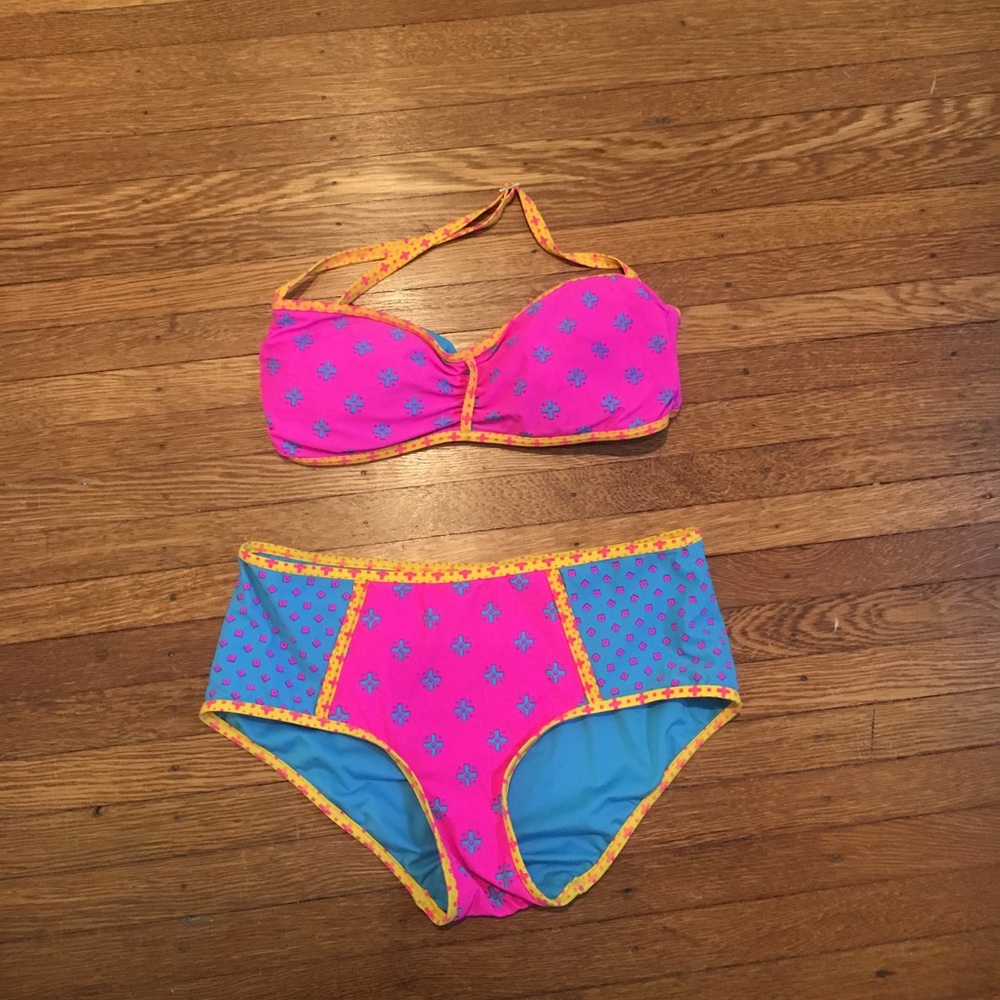 Marc jacobs high waisted bikini top and bottom