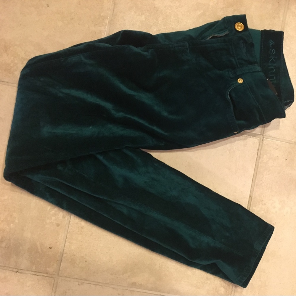 7 For All Mankind "The Skinny" Velvet jeans