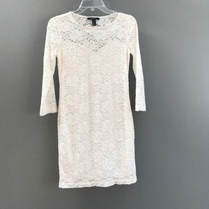 Off-white lace dress