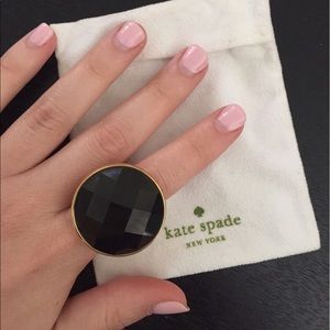 Kate Spade Black Stone Ring