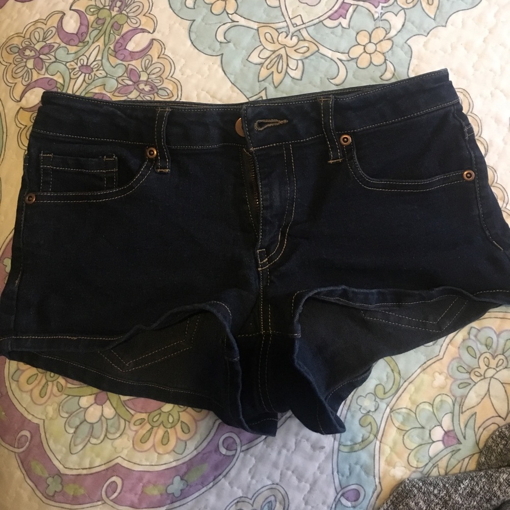 Dark denim blue shorts