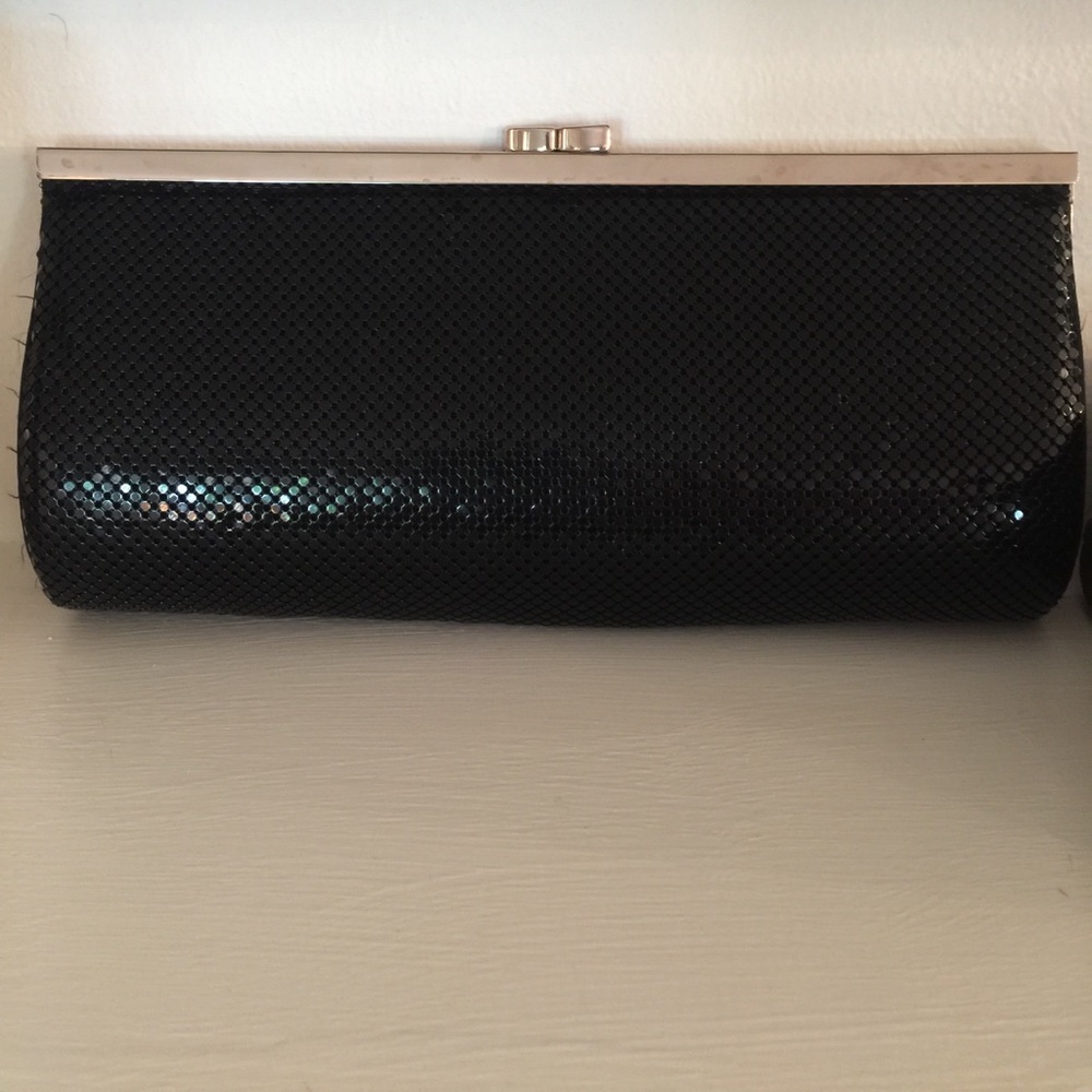 Black sequin clutch