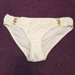 White and gold bottoms