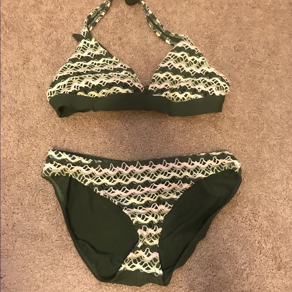 Anne Cole swimwear 2piece green