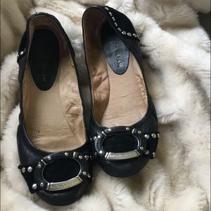Black flats size 8