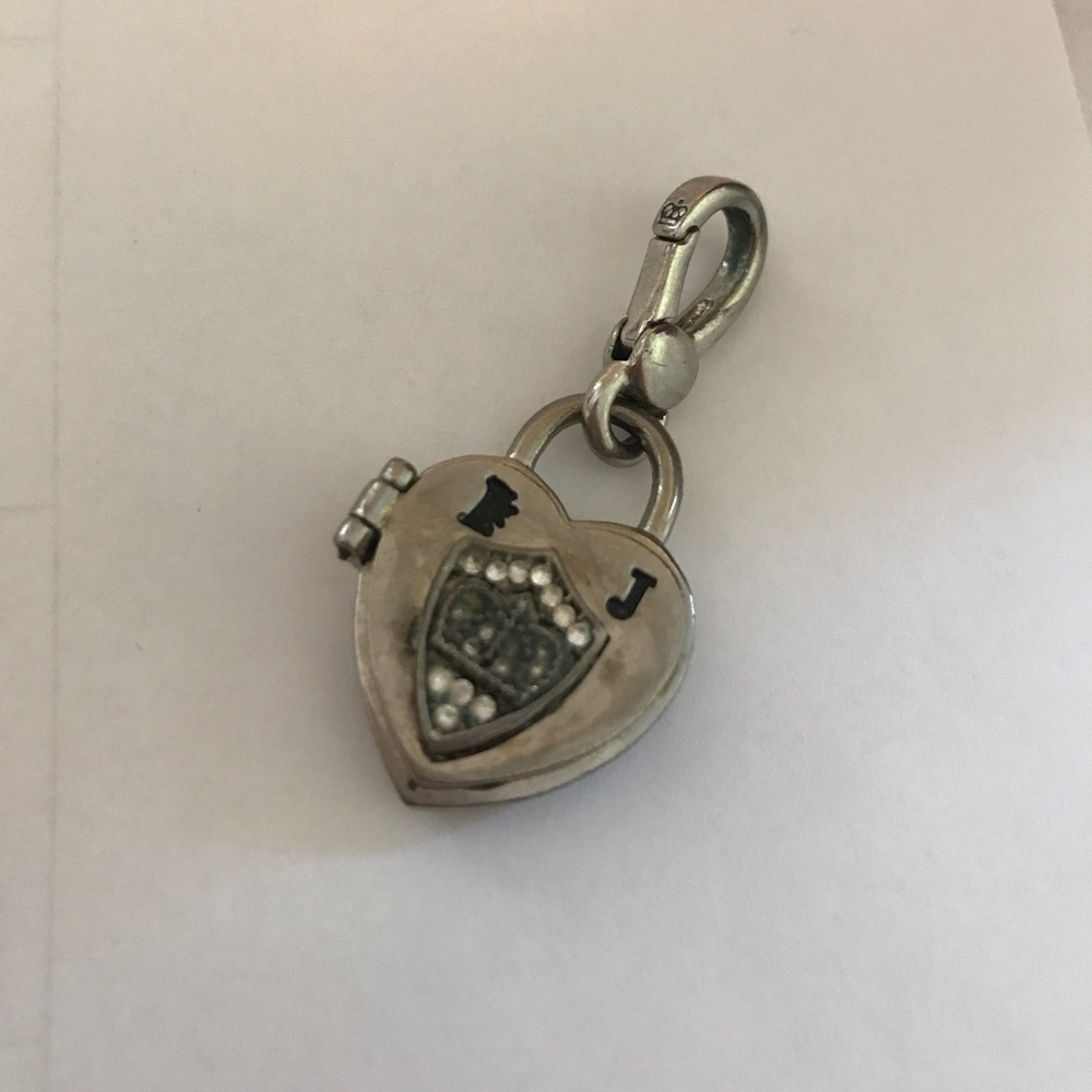 Juicy Couture Silver Locket Heart Charm