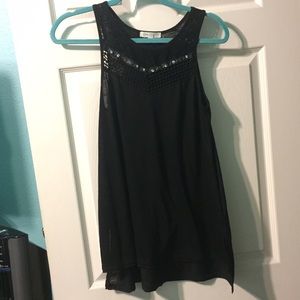 Black embellished Tank