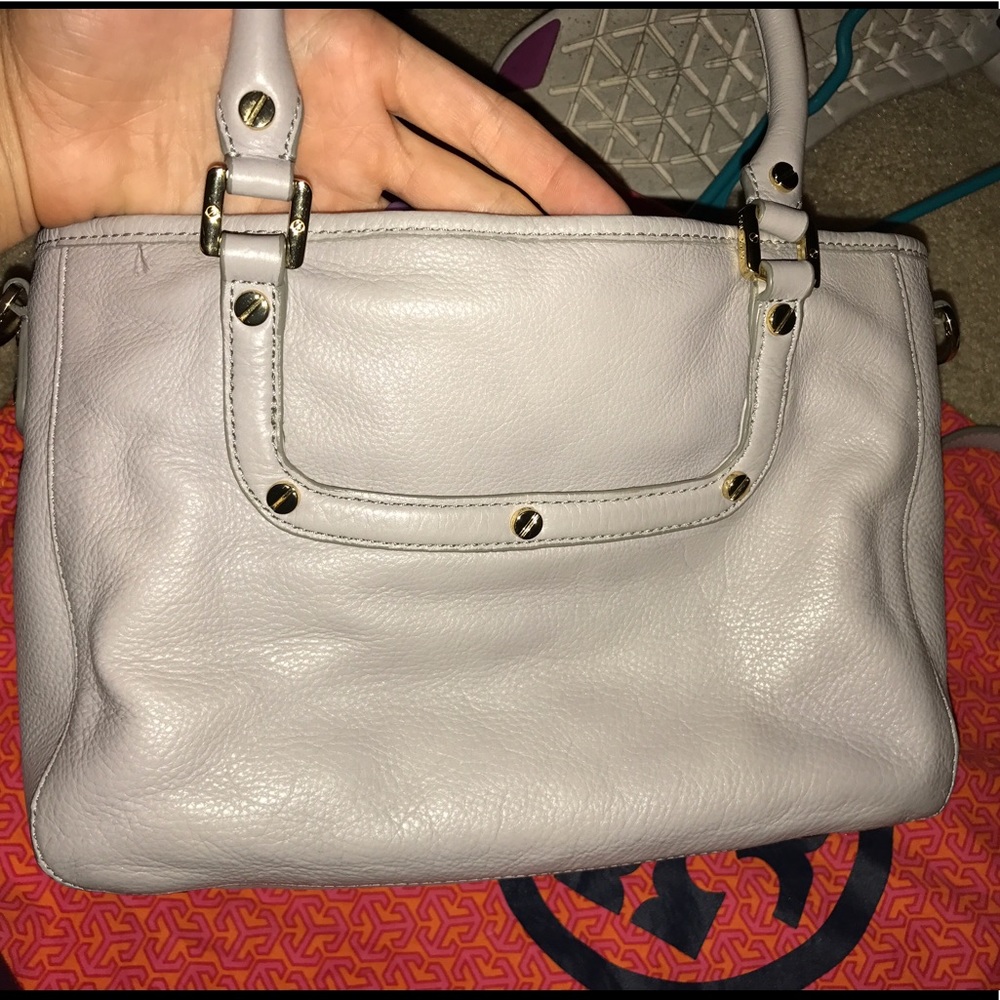 Tory Burch Mini Amanda Satchel Grey - Picture 6 of 8