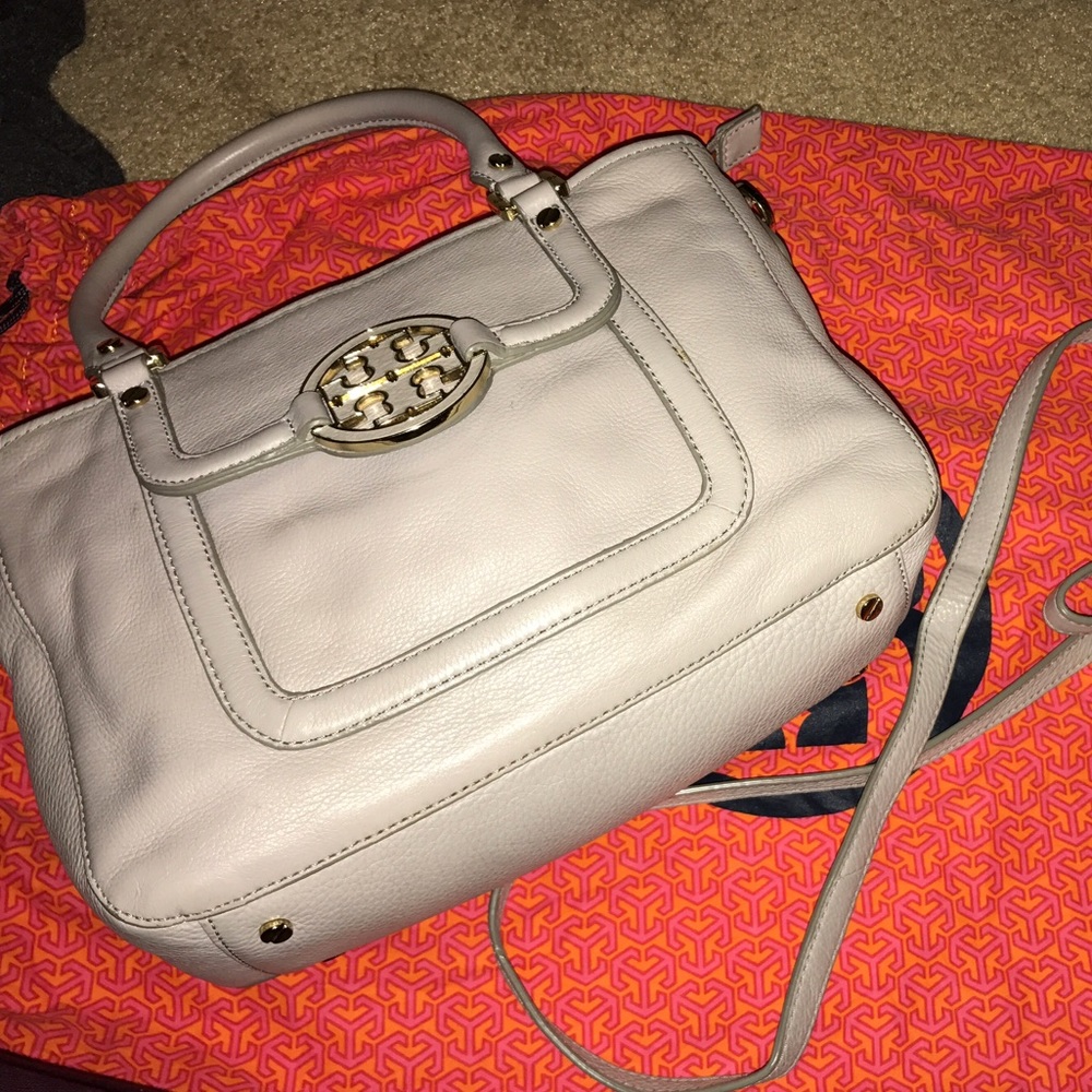 Tory Burch Mini Amanda Satchel Grey - Picture 7 of 8