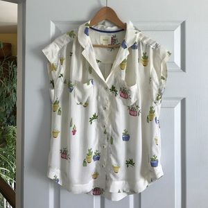 Anthropologie cactus shirt 🌵🌵🌵