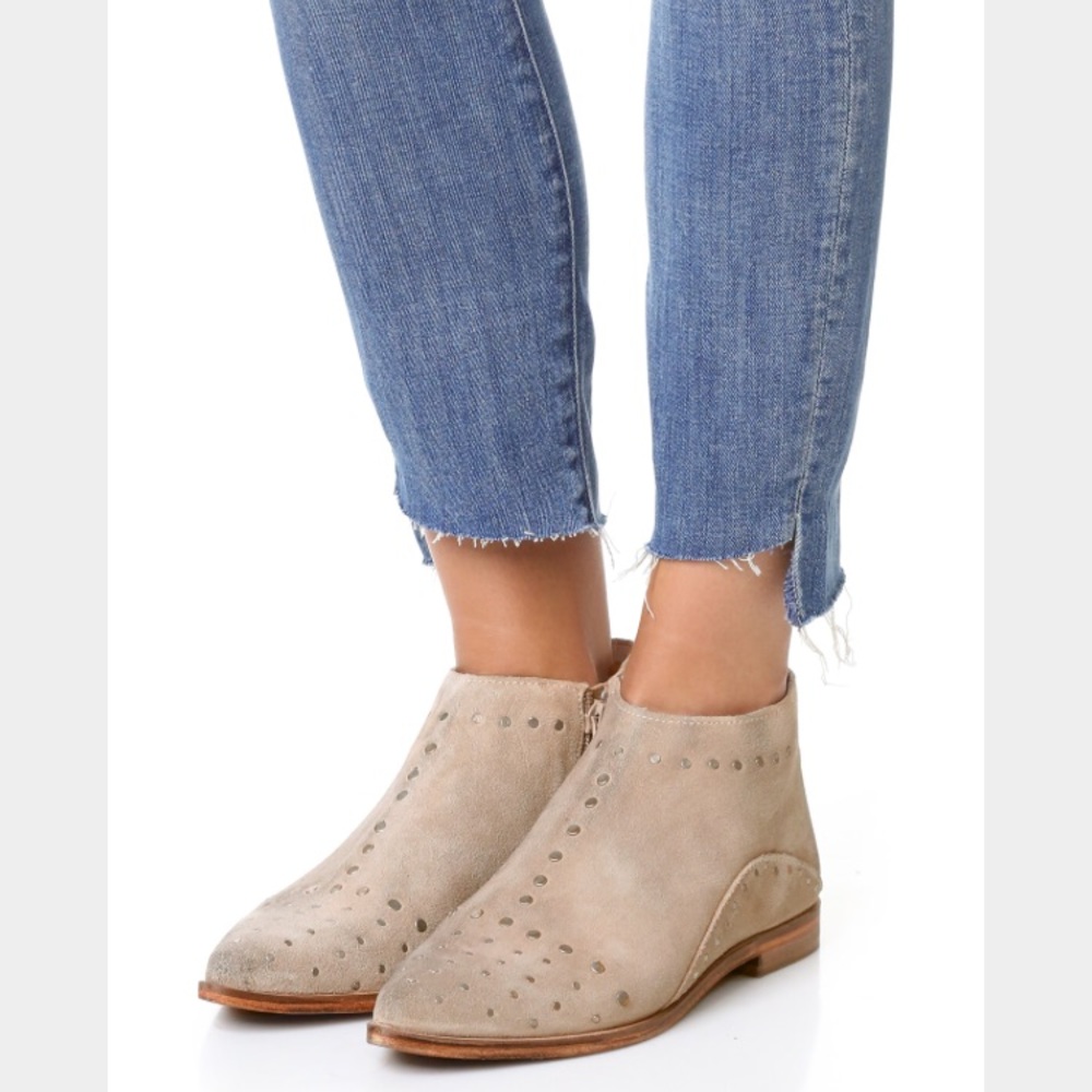 Free People Aquairan Suede Ankle Boots