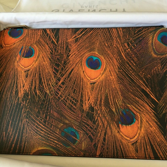 New Givenchy XL Peacock Clutch Bag - Picture 6 of 6