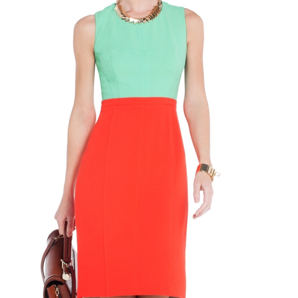 BCBG MAXAZRIA Color Block dress