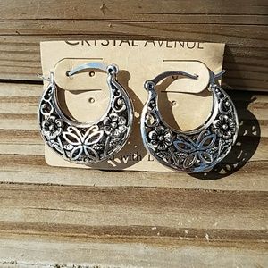 Butterfly Flower Earrings New