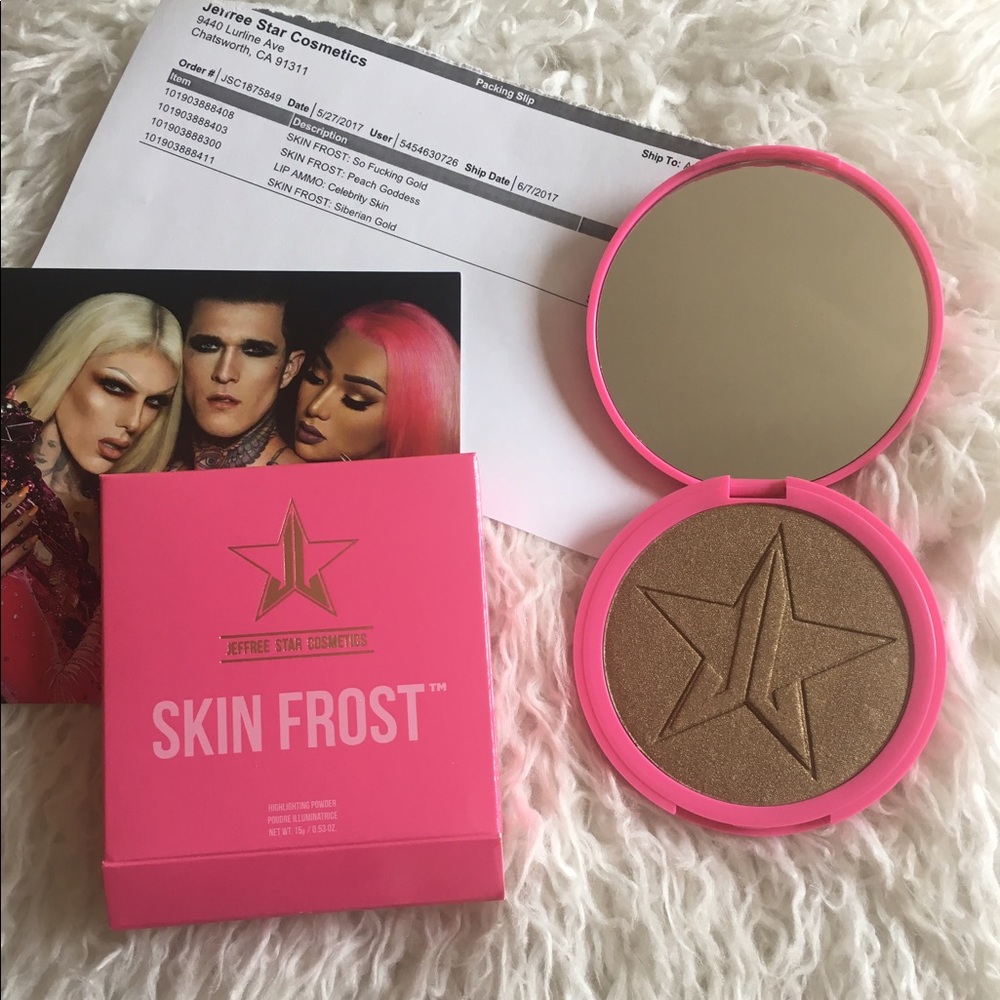 Jeffree star cosmetics so fucking gold highlight