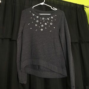 Hollister jeweled sweatshirt