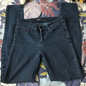 Dark wash skinny jeans