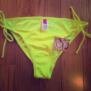 Brand new OP neon yellow swim shorts!!!