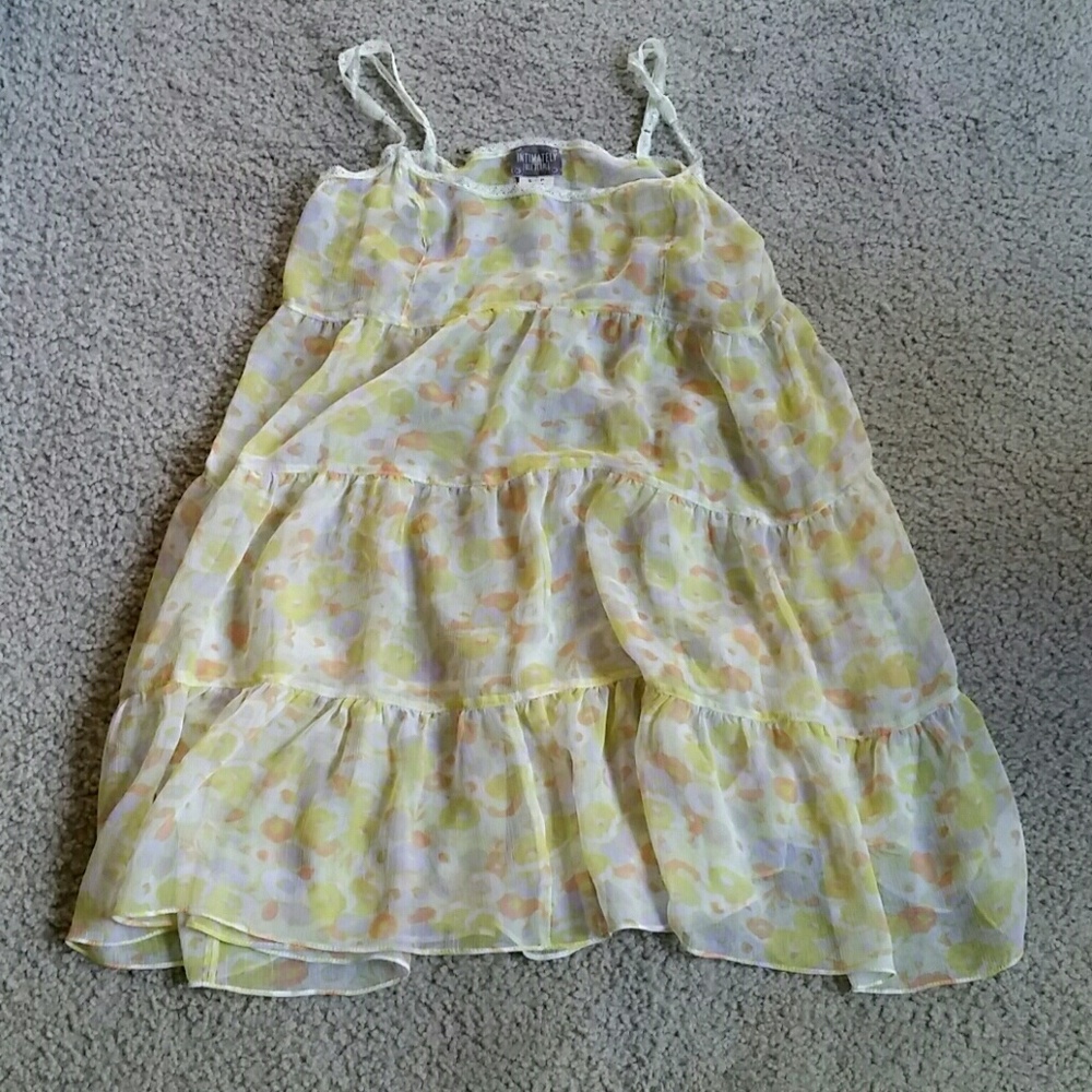 Free People Sheer Floral Slip Dress Sz S