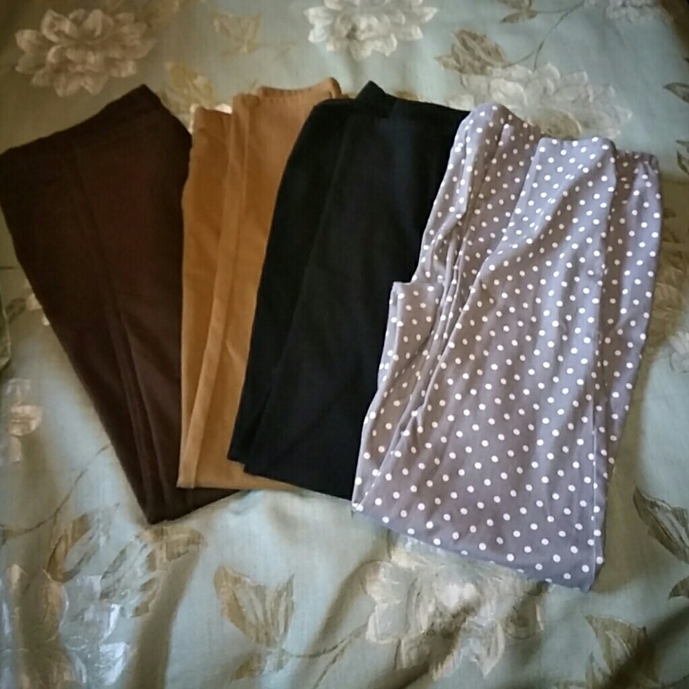 4 pair size L jeggings