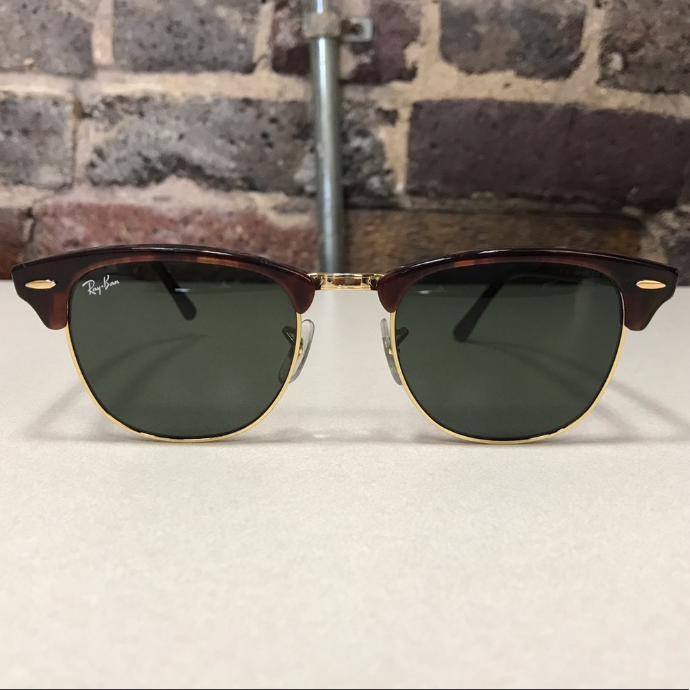Ray-Ban Clubmaster RB3016 Tortoise/Green Lenses