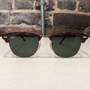 Ray-Ban Clubmaster RB3016 Tortoise/Green Lenses