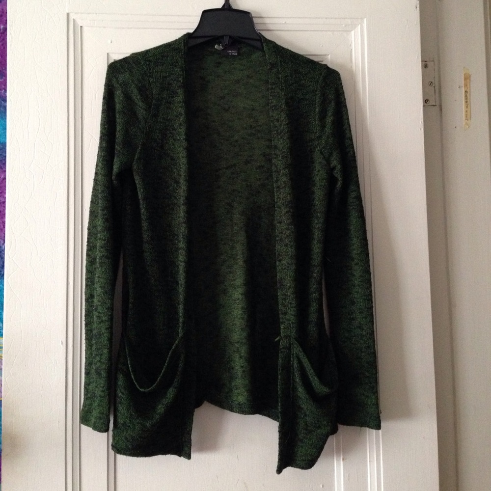 Green cardigan