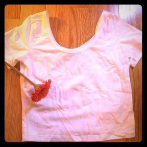 Forever 21 basic white crop top
