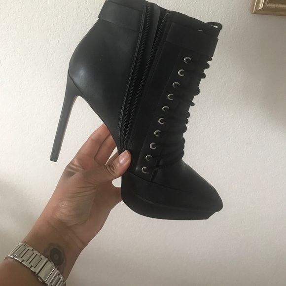 Faux leather ankle boots - Picture 2 of 3