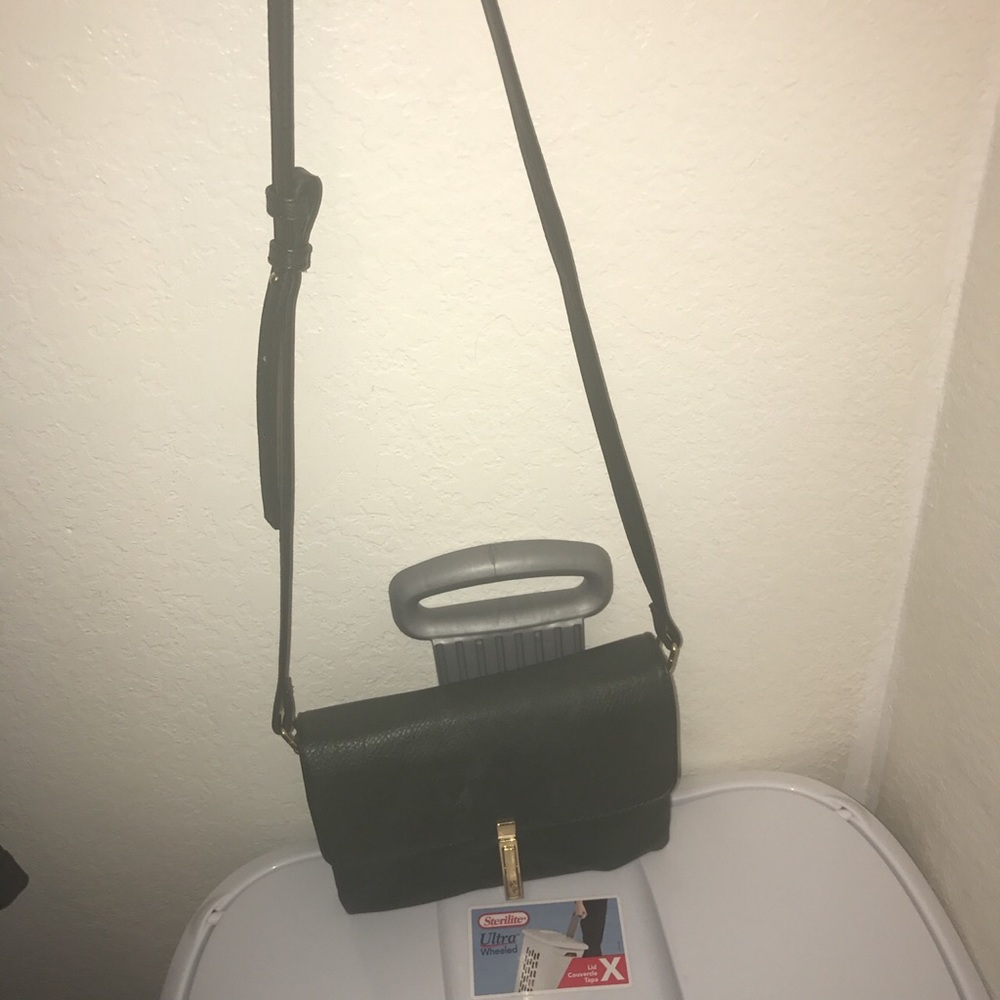 Forest green cross body purse