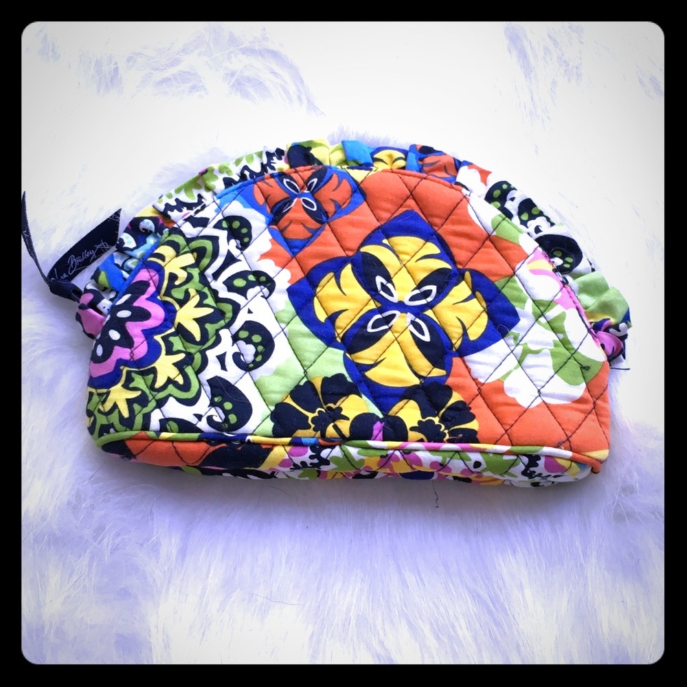 Vera Bradley plastic lined make up bag