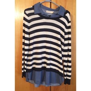 Striped Long Sleeved Blouse