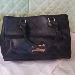 Bebe Black Leather Purse