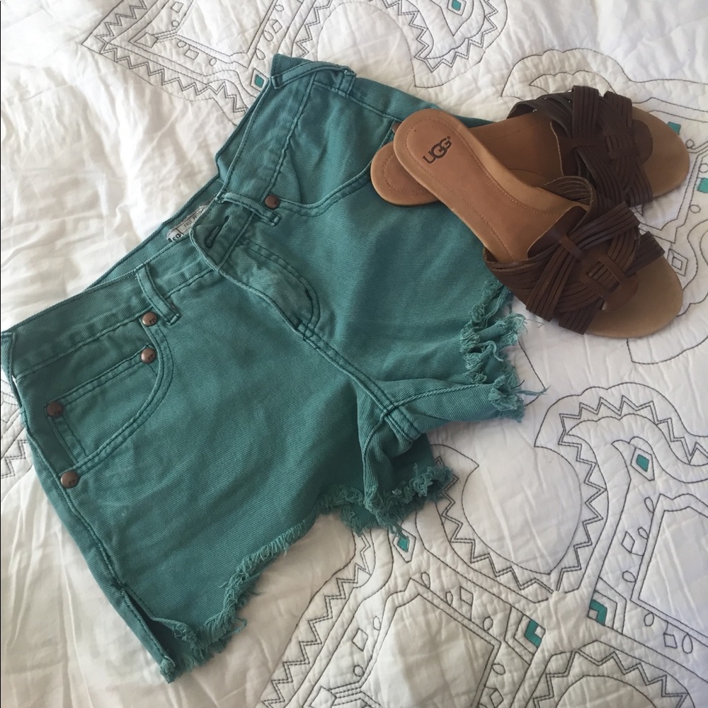 F R E E P E O P L E Denim Cutoff Shorts - image 1