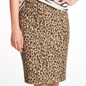 J.Crew✨Leopard Pencil Skirt✨