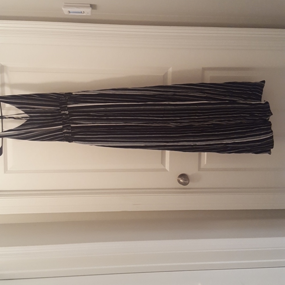 Black and white maxi dress