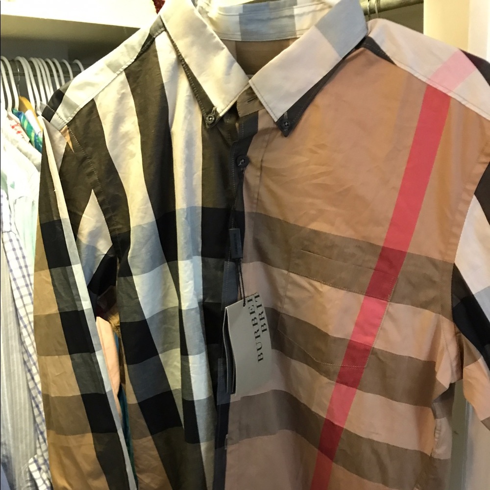 Burberry Brit Men's Button Down-Medium
