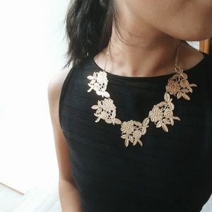Gold Floral Necklace