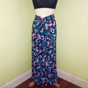 Anita floral wraparound beach cover-up