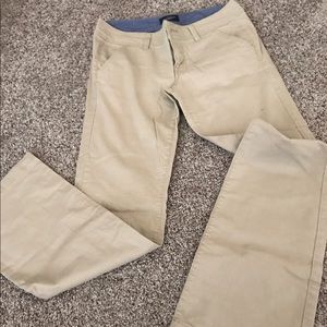 Khaki boot cut pants