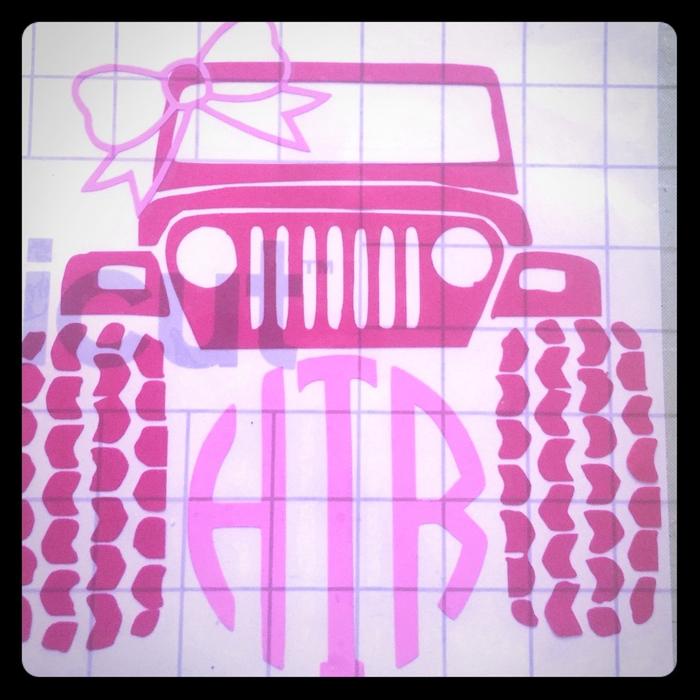 Monogram stickers