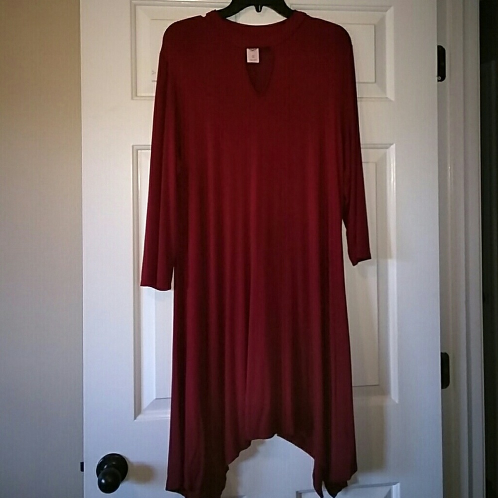 Pink Coconut Boutique burgundy dress Large