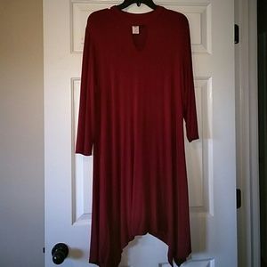 Pink Coconut Boutique burgundy dress Large