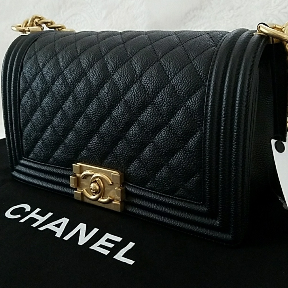 ❌SOLD❌CHANEL BOY BAG Black Caviar