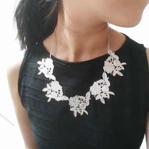 Silver Floral Necklace