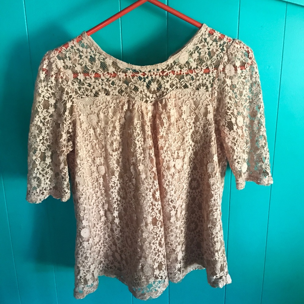 Salmon blouse