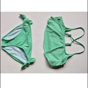 Ruffle Teal swimsuit